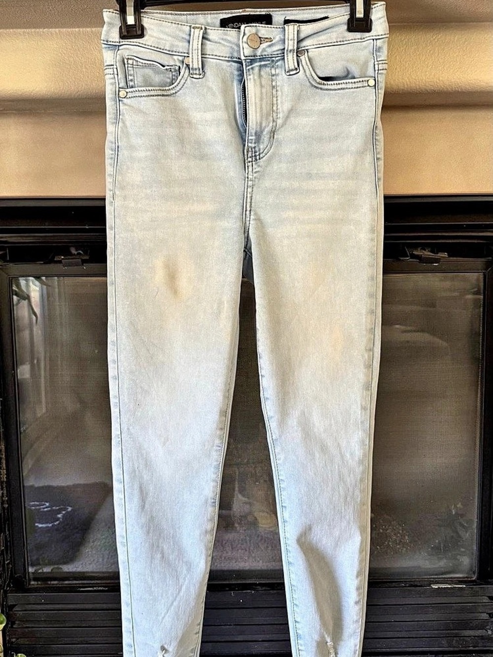 Kendall + Kylie The Kontour High Rise Skinny Jeans Blue Waist 26